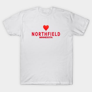 Northfield Minnesota with heart T-Shirt